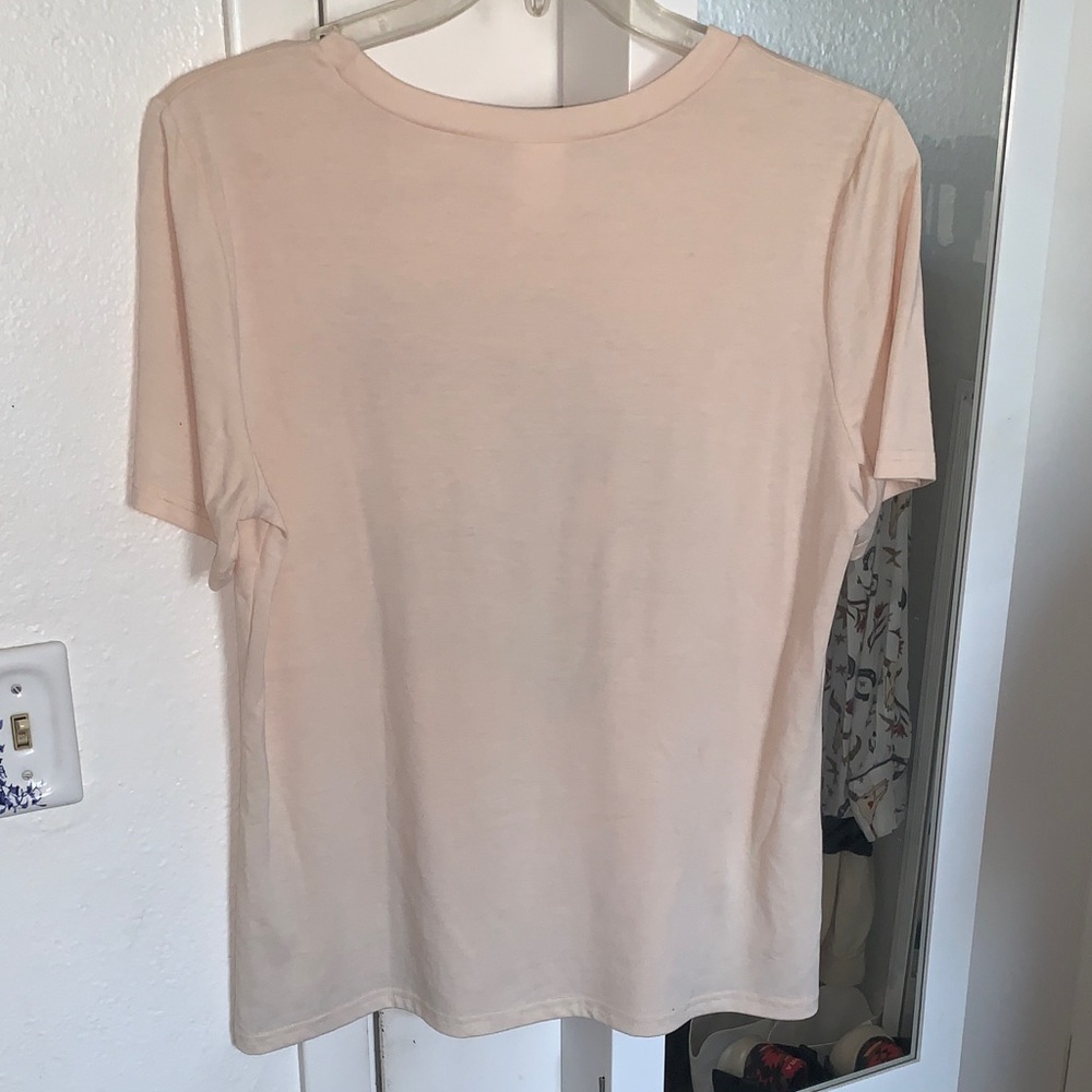 Cream Graphic Tee with Playing Cards and Desert Scene - Picture 4 of 5